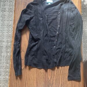 Simply Vera Vera Wang Black Cardigan Sweater